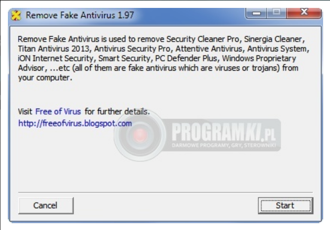 Remove Fake Antivirus – Narzędzie do usuwania złośliwego oprogramowania podszywającego się pod programy antywirusowe