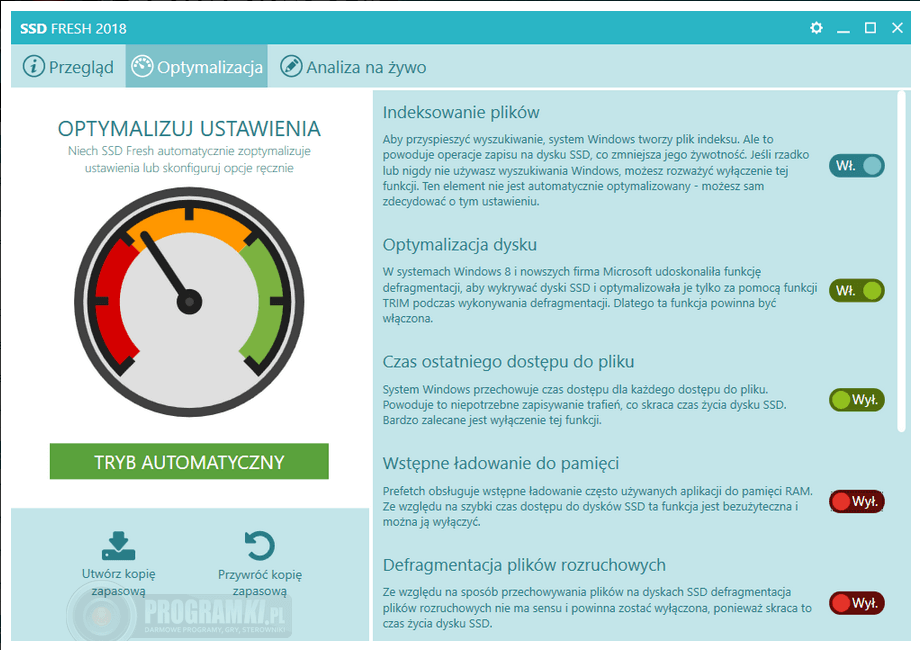SSD Fresh – Program do optymalizacji dysków SSD