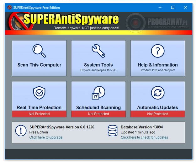 SUPERAntiSpyware Free Edition – Program do usuwania oprogramowania szpiegowskiego