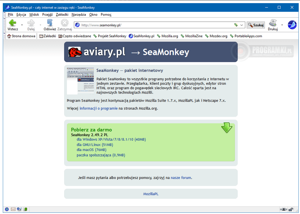 SeaMonkey – Wielofunkcyjny pakiet narzędzi dla użytkowników Internetu