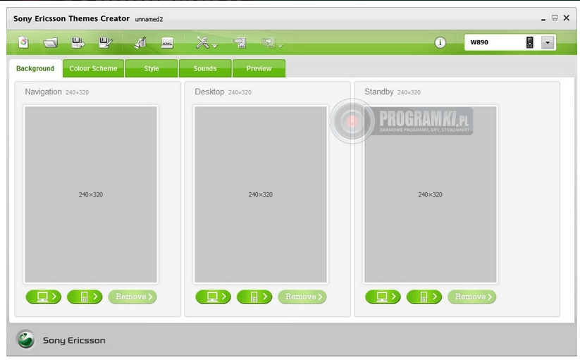 Sony Ericsson Themes Creator – Twórz i edytuj motywy dla telefonów Sony Ericsson