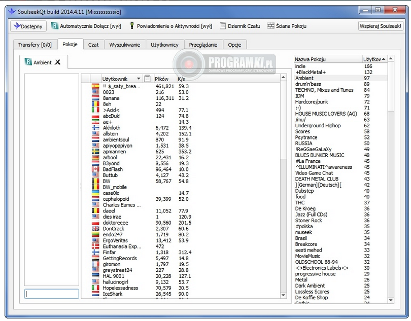 SoulseekQt – Program do pobierania plików mp3 i rozmów z innymi użytkownikami