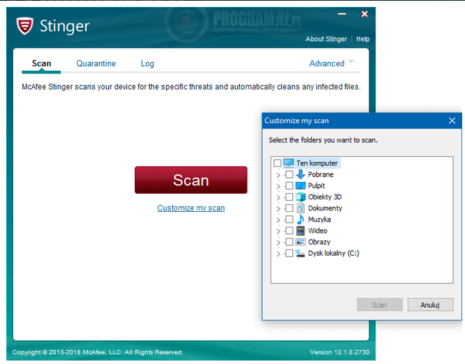 Stinger – Narzędzie do usuwania wirusów z systemu