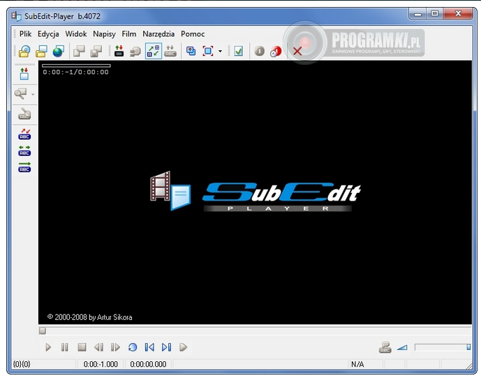 SubEdit-Player – Darmowy odtwarzacz filmów z napisami
