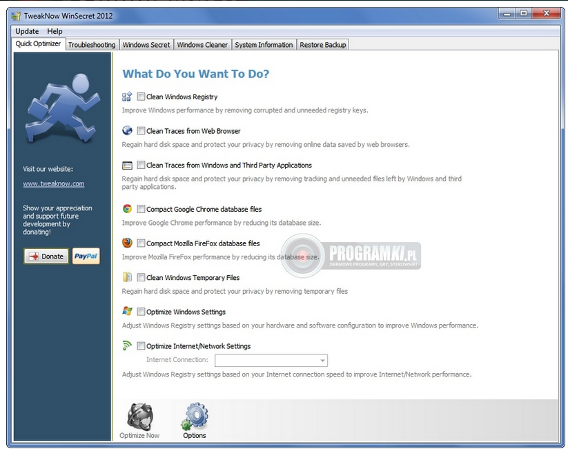 TweakNow WinSecret – Program do dostosowywania opcji w systemie Windows