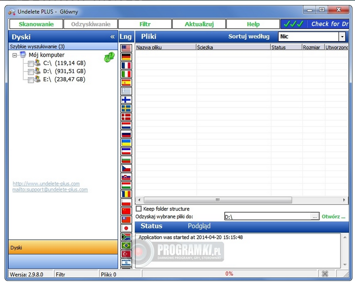 Undelete Plus – Proste narzędzie do odzyskiwania skasowanych plików
