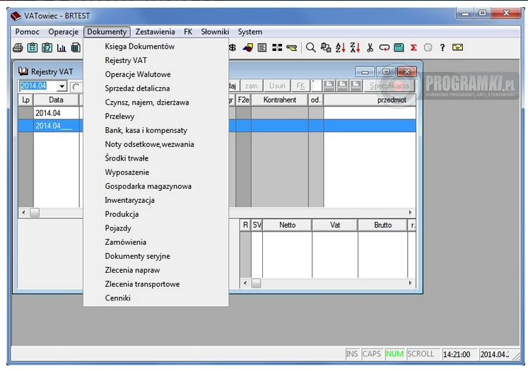 VATowiec – Program do zarządzania firmą