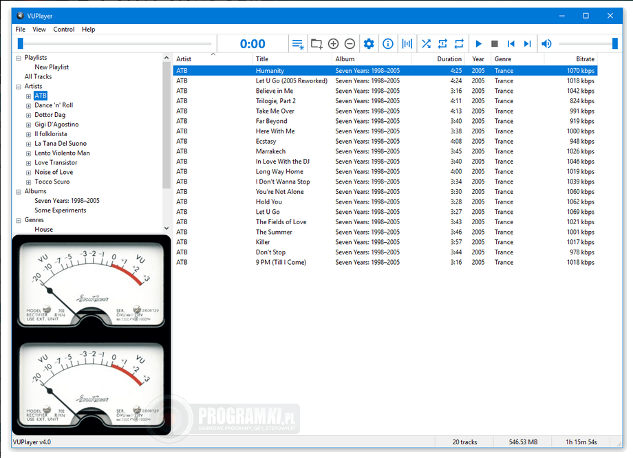 VUPlayer – Szybki i wygodny odtwarzacz plików muzycznych