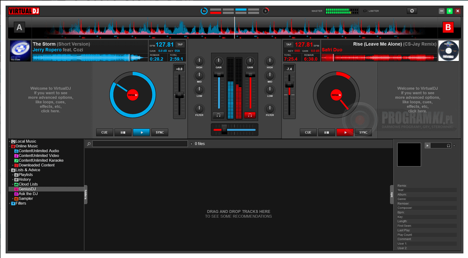 VirtualDJ – Darmowy program do miksowania muzyki w czasie rzeczywistym