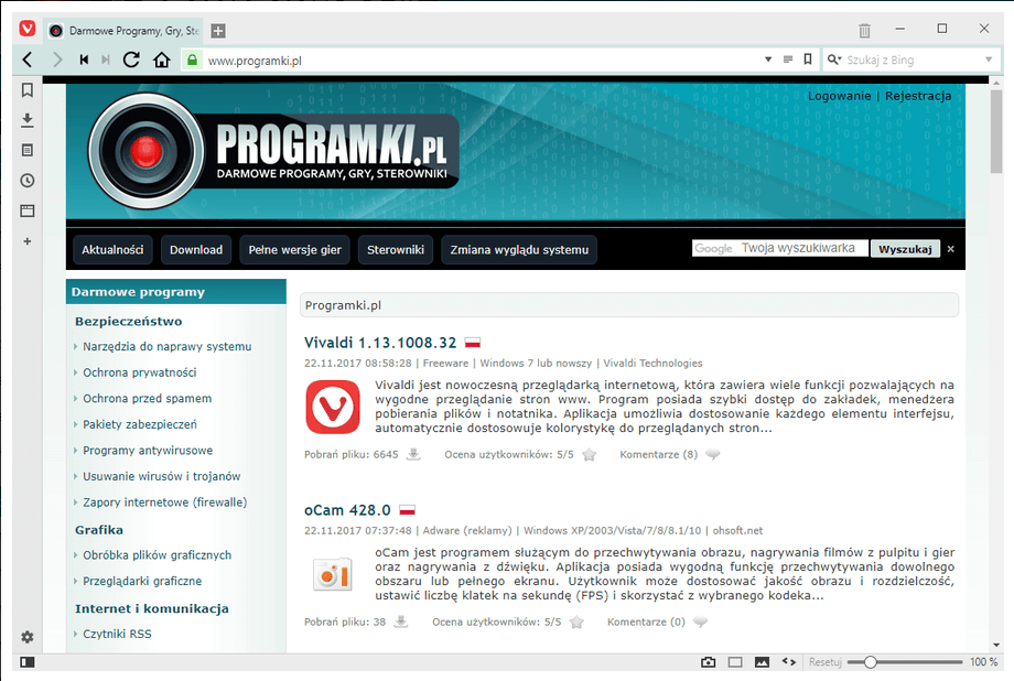 Vivaldi – Nowoczesna przeglądarka internetowa