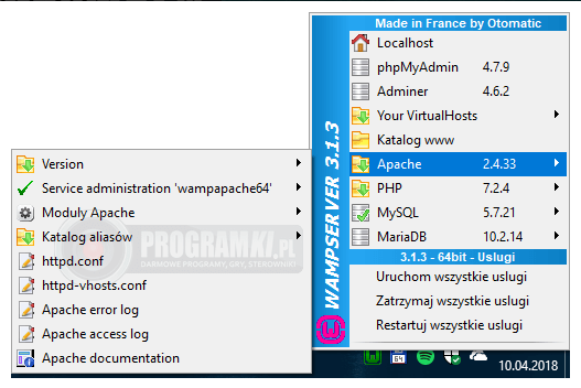 WampServer – Darmowy program do testowania serwisów internetowych offline
