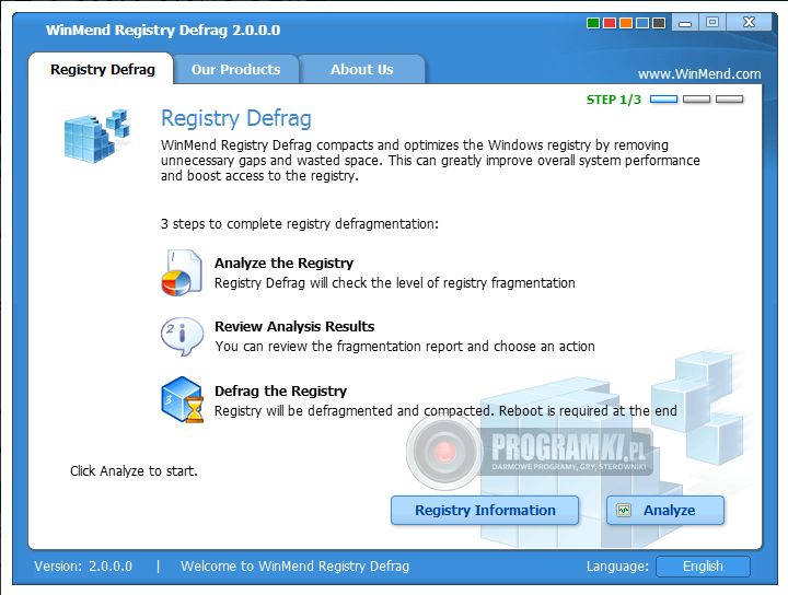 WinMend Registry Defrag – Narzędzie do defragmentacji rejestru systemu Windows