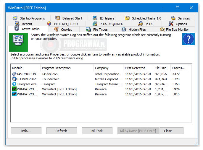 WinPatrol Free Edition – Program do ochrony systemu przed szkodliwymi programam