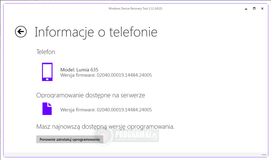 Windows Device Recovery Tool – Narzędzie do resetowania i odzyskiwania oprogramowania w telefonach z systemem Windows Phone