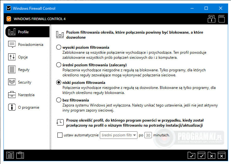 Windows Firewall Control – Proste narzędzie do zarządzania zapora sieciową w systemie Windows