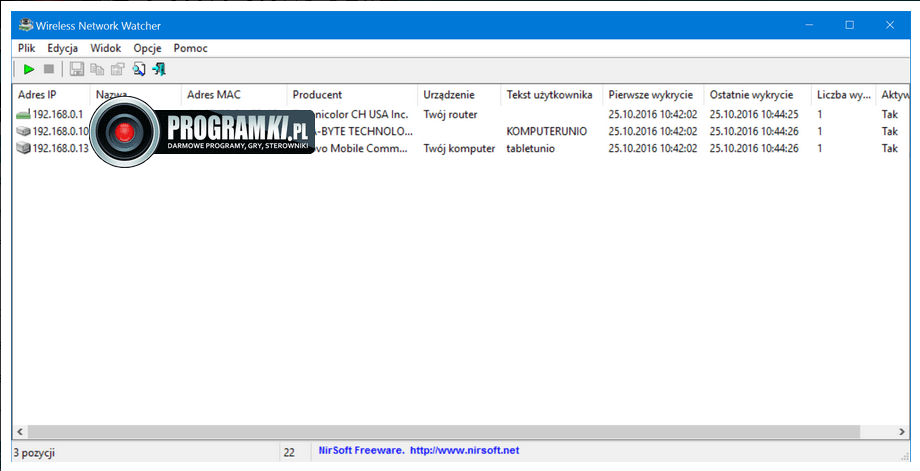Wireless Network Watcher – Narzędzie do monitorowania sieci Wi-Fi