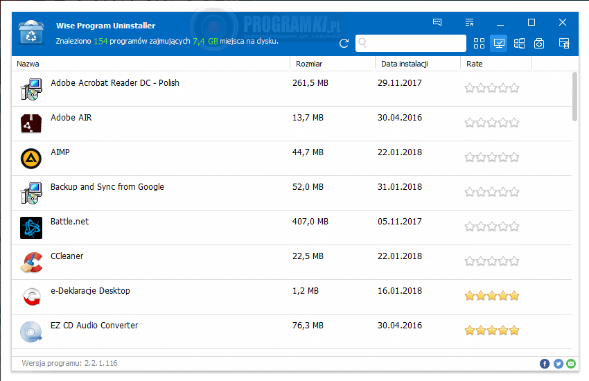 Wise Program Uninstaller – Program do usuwania aplikacji i sterowników z systemu