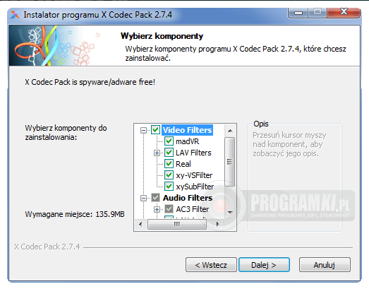 X Codec Pack – Zestaw kodeków i filtrów do odtwarzania filmów