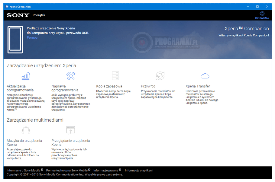 Xperia Companion – Oficjalny program do zarządzania urządzeniem Xperia na komputerze