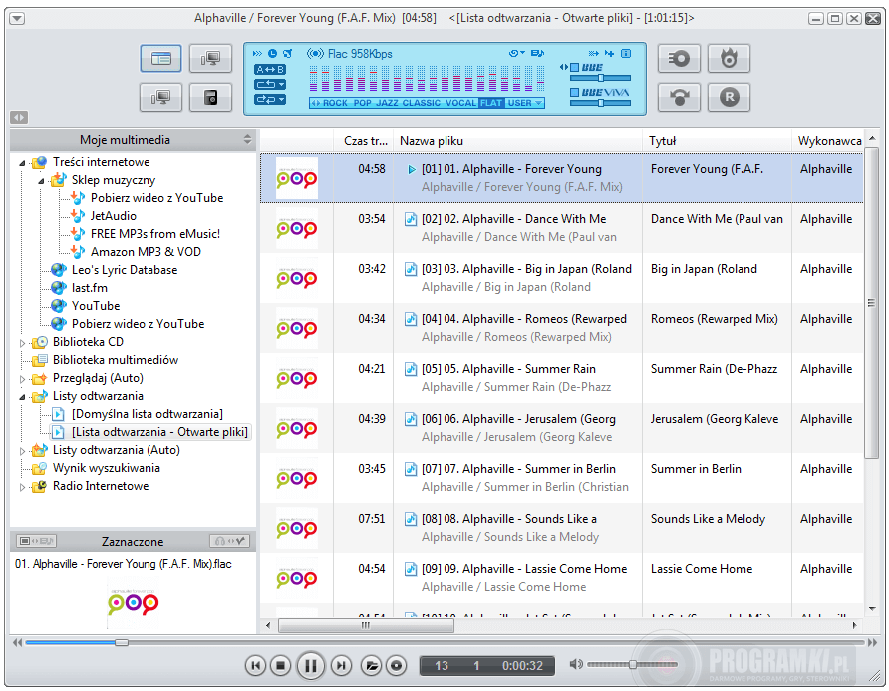 jetAudio Basic – Odtwarzacz plików muzycznych i filmowych