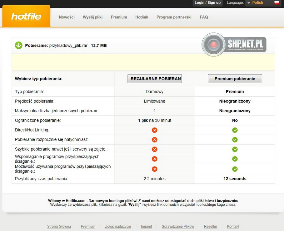 Hotfile - jak ściągać i wysyłać pliki?