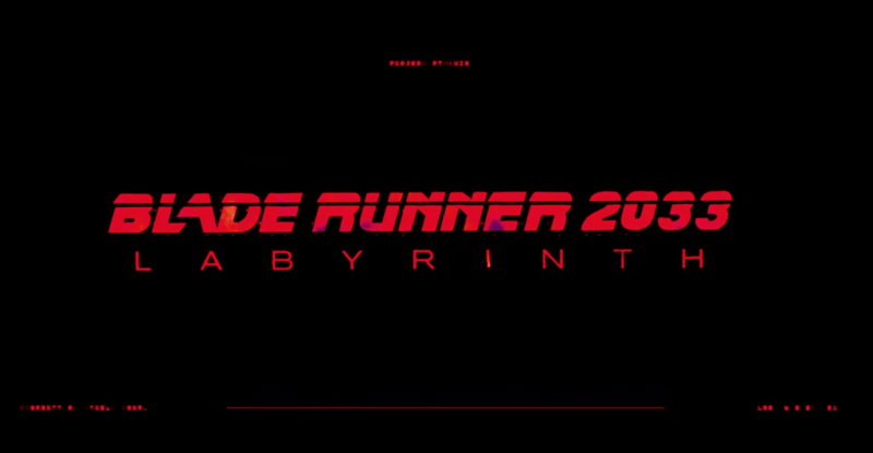 Blade Runner 2033 Labyrinth - nowa gra, która odsłania wydarzenia między dwoma filmami